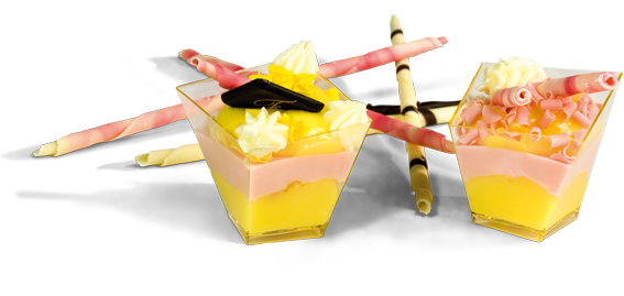 Bicchierini alla crema con Cremélite Limone